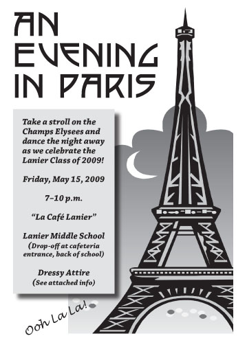 An Evening in Paris Invitation