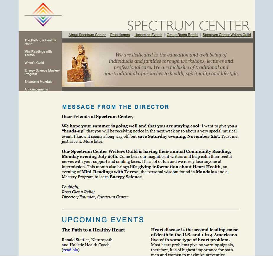 Spectrum Center Newsletter